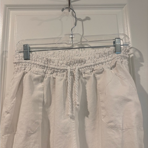 Ci Sono White Straight Leg Linen Pants - Picture 2 of 7